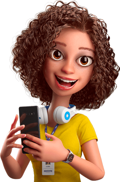 Boas vindas da Clara