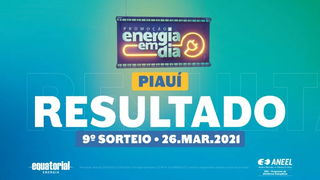 Equatorial divulga ganhadores do 9º sorteio da promoção Energia em Dia