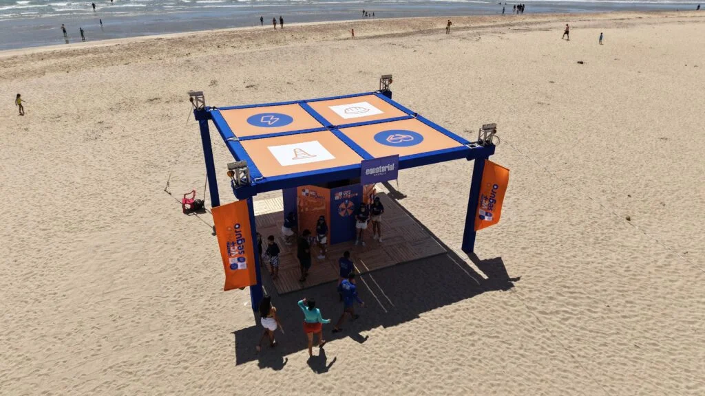 Equatorial Piauí leva o Movimento Você + Seguro ao litoral piauiense com jogos educativos e blitz de segurança na praia