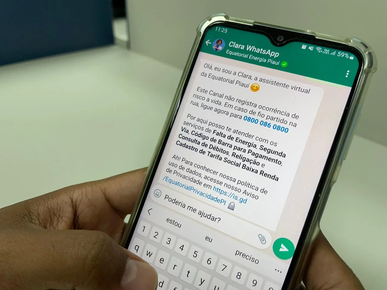 Equatorial reforça a necessidade do registro das ocorrências de falta de energia